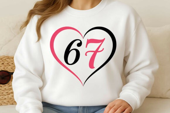 67 Heart Number PNG: Graphics for Freebies