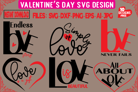 Valentine SVG T-Shirt Graphics: Freebies Review